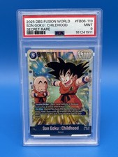 2025 DBS Fusion World Son Goku Childhood FB06-119 Secret Rare SCR PSA 9 picture