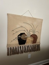 ICA Vintage 1987 Don Freedman Style Macrame 3D WALL HANGING TAPESTRY 40 x 40 picture