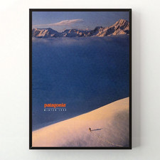 Patagonia Winter 1990 Vintage Snow Mountain Ski Poster picture
