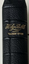 Antiq Leather Nelson & Sons Bible KJV Norwood Press Teachers' Ed. Dict & Concord picture