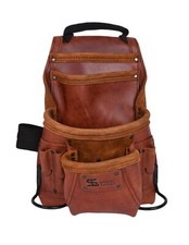 Leather 10 PKT Tool Pouch w/ Speed Square Pocket picture