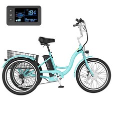 EOYOBIKE 26in Electric Trike 350W(700W Peak) E-Trike 7-Speed&40 Miles ebike picture
