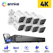 ANNKE 4K Ultra HD 5MP/8MP 8CH DVR Video CCTV Home Security Camera System Outdoor picture
