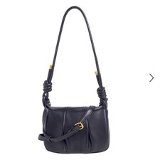 NEW Rachel Zoe Black Jacquline Vegan Leather Crossbody Bag, Brand New, MSRP $98 picture