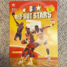 1992-93 Fleer NBA Red Hot Stars Golden Book 16 Cards Uncut Intact Complete picture