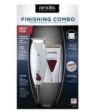 17195 NEW Andis Finishing Combo Professional T-Outliner Trimmer + Foil Shaver picture