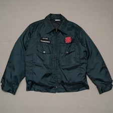 Vintage 60s 70s Chill Chaser Phoenix Fire Dept Captains Jacket Padded L Talon picture