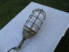 Old Vintage Appleton Industrial Explosion Proof Glass Globe Lamp picture