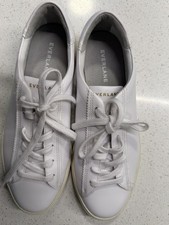 Everlane The Day Sneaker in White Leather size 9 Women's Lace-up Shoes Casual picture
