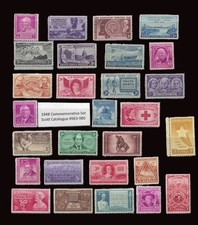 1948 Full Commemorative U.S. Stamp Set #953-980 MNH •  picture