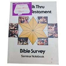 Walk Thru The Old Testament Bible Survey Seminar Notebook Bruce Wilkinson Vtg picture
