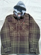 Wrangler Big Mens/Mens Serpa Lined Heavyweight Hooded Shirt Jacket Size 2XL NEW picture
