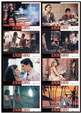 Scarface (Universal, 1983). Folded, Very Fine+. 8 German Lobby Card Poster-Uncut picture