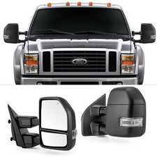Pair Towing Mirrors For 2015-2020 Ford F-150 Pickup Power Heated Signal Sensor picture