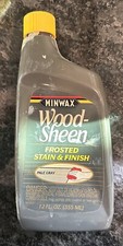 Minwax Wood-sheen Pale Grey Rare Color With Yellow Cap 12oz Bottle  picture