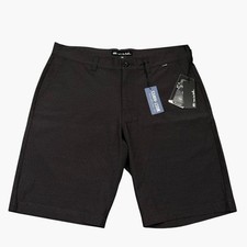 TravisMathew Beck Shorts Men 34 Black Stretch Performance Golf picture