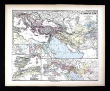 1880 Spruner Map Islam Seljuk Empire Middle East Arabia Iran Iraq Spain Africa picture