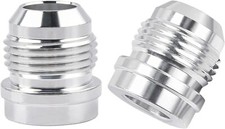 LokoCar Male Fittings 12AN Bung Hose Adapter Fuel Oil Kit Weld On Aluminum 2Pcs picture