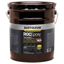 RUST-OLEUM C9578380 Coal Tar Epoxy,C9578,Black,5 gal,Pail 3XH22 picture