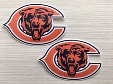 2x Chicago Bears Car Bumper Laptop Window Wall Vinyl Die Cut Stickers Decals picture