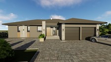 Modern 4Bedroom 2Bathroom House Plans Blueprints and Floorplans, 258m2-2780sqft picture