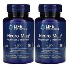 NEW！Neuro-Mag Magnesium L-Threonate from 2000 mg Magtein - Life Extension-2 PACK picture