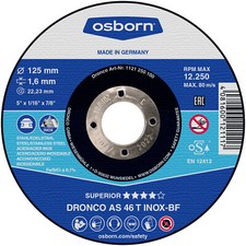 Cutting Disc AS46T Inox-BF Superior Dronco/Osborn 150x1.6x22.23mm 6