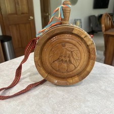 Vintage European Hand Carved Flask picture
