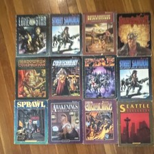 FASA Shadowrun RPG Sourcebook Lot: Street Samurai, Shadowtech, Seattle, Grimoire picture