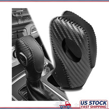 Ford Focus Black Leather Gear Shifter Cover 2012-2016 Fiesta 2014-2016 Fusion S picture