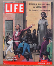 Life Magazine September 3, 1956 Segregation Series AI, Slave Auction  =l166= picture