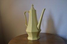 GORGEOUS Vintage Independence Ironstone Daffodil  Yellow Coffee Pot Octagonal picture