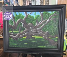 acrylic painting original signed framed picture