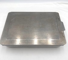 Vtg Mirro Aluminum Baking Pan With Lid 13