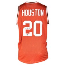 Alan Houston Signed Tennessee College Orange Basketball Jersey (Beckett) picture