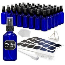 Nevlers 4 oz Cobalt Blue Glass Spray Bottles (Set of 48) picture