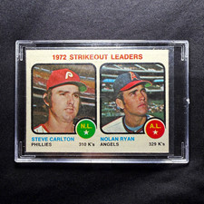 Topps 1973 Topps League Leaders 1972 Strikeout Leaders #67 Carlton/Ryan picture