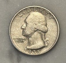 1935-D Washington Quarter - G - Good - 90% Silver picture