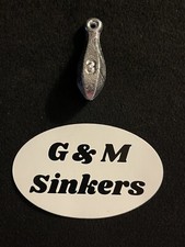 30  3oz Bank Sinkers hand made with top grade lead Fishing Weights USA picture