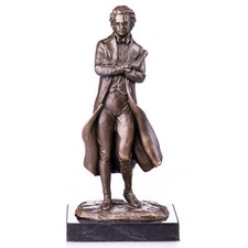 Bronze Sculpture of composer Franz Peter Schubert mounted on marble after Milo picture
