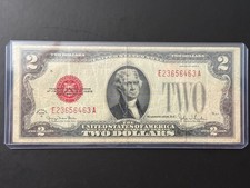 1928 G $2 Red Seal Note Fine to Very Fine First Small Size Series E 23656463 A picture