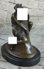 Bronze statue art deco art nouveau Penis Hugger sculpture, SIGNED BRUNO ZACK Art picture