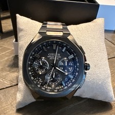Citizen Men's Attesa Chronograph Alarm Date Eco-Drive Gray Watch 43MM CC4105-69E picture
