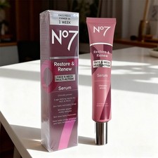 2Pcs No7 Restore & Renew Multi Action Face  Neck Serum 1.69 Oz / 50ML New in Box picture