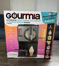 Gourmia GS11060BK Automatic Soft Serve Ice Cream Frozen Drink Maker 2 Qt picture