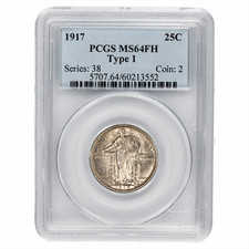 1917 Type 1 Standing Liberty Quarter 25C PCGS MS 64 FH picture