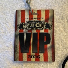 Mötley Crüe VIP 2026 The Return of Carnival of Sins Pass Lanyard picture