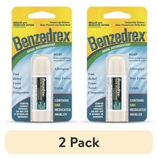 (2 pack) Benzedrex Nasal Decongestant Inhaler With Medicated Vapors picture
