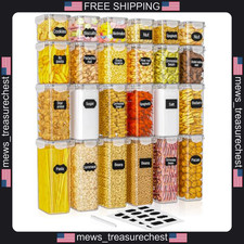 Food Storage Containers Set 24 Pcs Airtight Multi-Size Kitchen Organizer picture