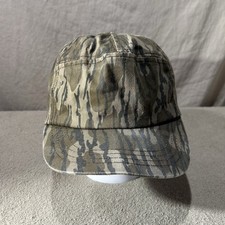 Vintage Columbia Thinsulate Camo Earflap 5-Panel Hat USA Made L/XL picture
